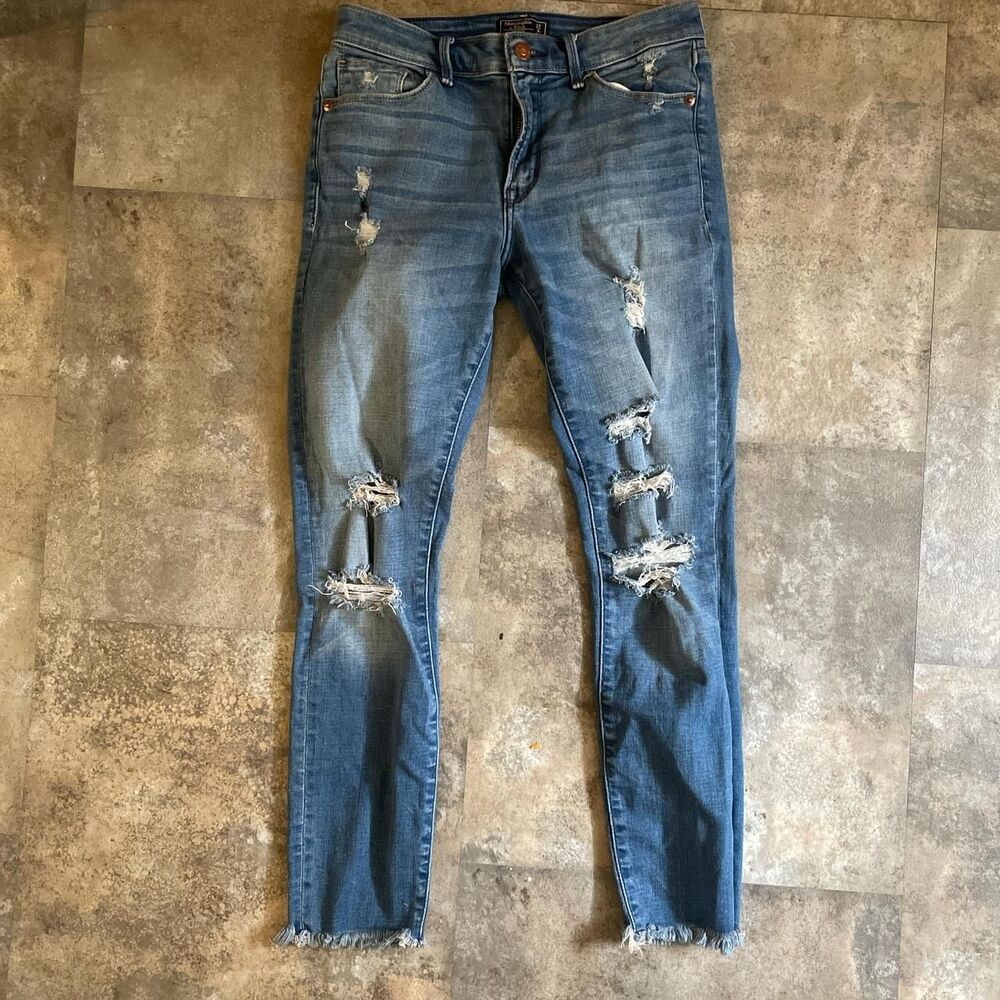 Abercrombie-fitch Women's Blue and Navy Jeans size 4 27in